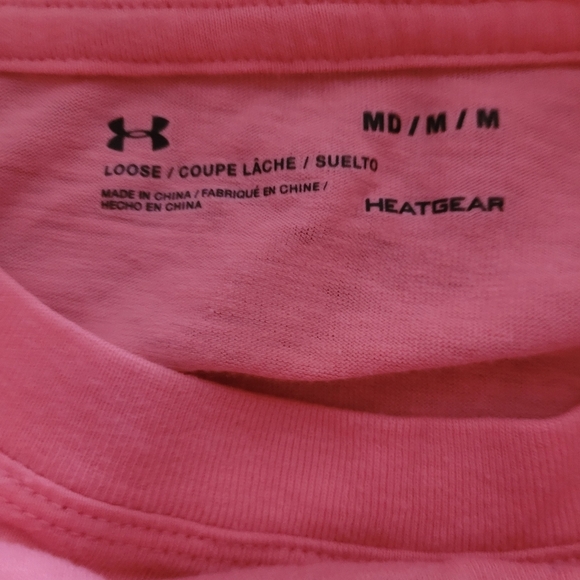 Under Armour Salmon Pink Long Sleeve Top M - Picture 7 of 7